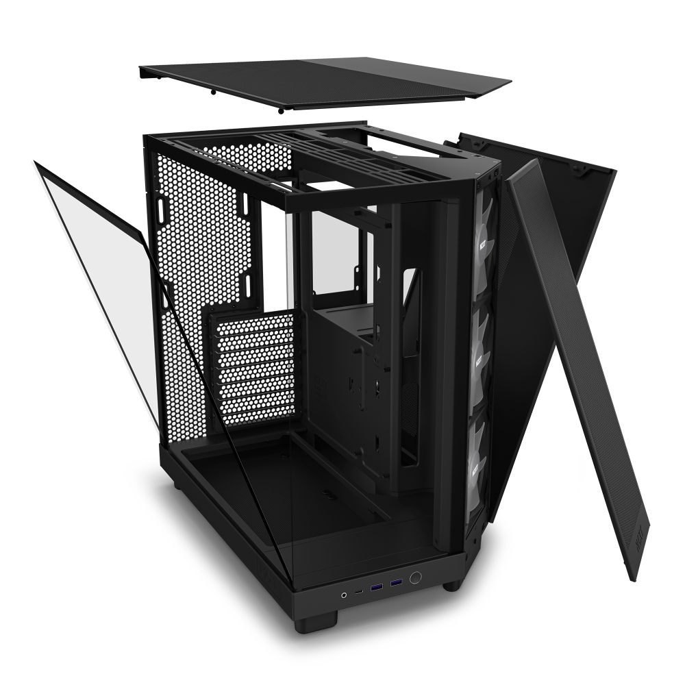 NZXT H6 FLOW ミドルタワーPCケース CC-H61FB-R1