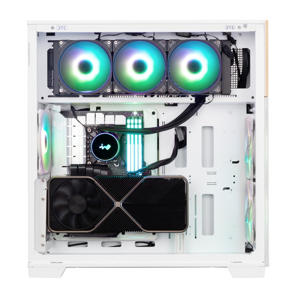 INWIN インウィン 裏コネクタマザーボードに対応したデザイン型PCケース「F5」 F5 White IW-CS-F5WHI-3AN140P ホワイト 白【キャンセル不可・北海道沖縄離島配送不可】