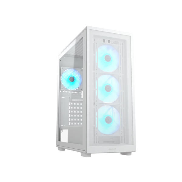 Cougar ミドルタワーＰＣケース CGR-2AC8W-RGB (MX220 RGB White) 【キャンセル不可・北海道沖縄離島配送不可】