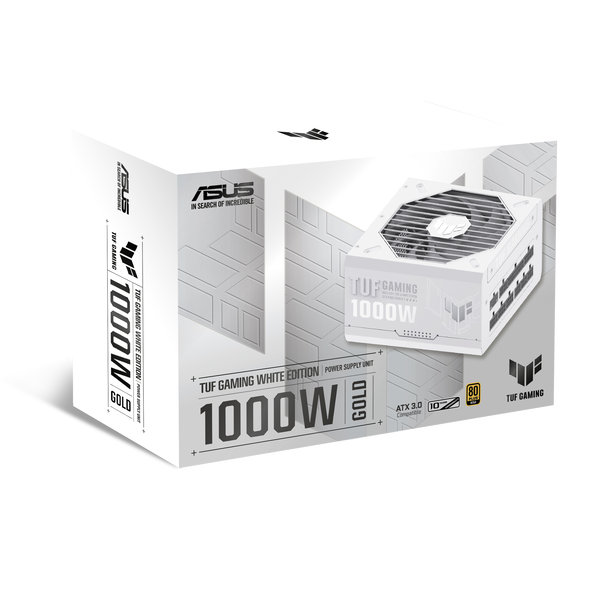 ASUS TUF-GAMING-1000G-WHITE PC電源 ATX 1000W 80PLUS Gold  【キャンセル不可・北海道沖縄離島配送不可】