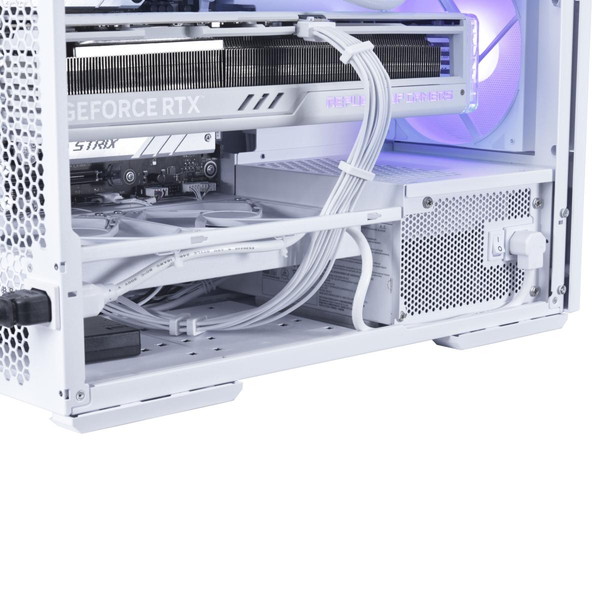 LIAN LI ミドルタワーケース LANCOOL 207 WHITE ホワイト ATX対応 ファン4基標準搭載 アンチサグ機能 【キャンセル不可・北海道沖縄離島配送不可】