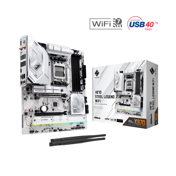 AsRock マザーボード ATX　X870 Steel Legend WiFi