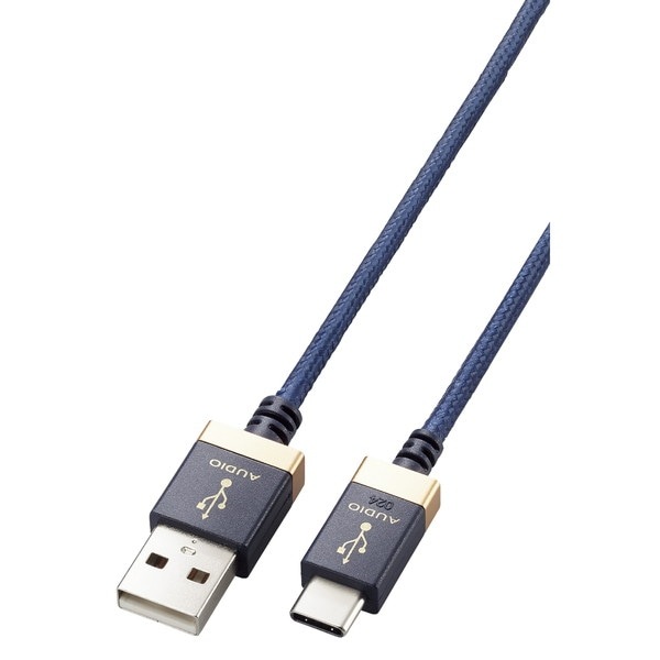 ELECOM エレコム DH-AC10 AVｹｰﾌﾞﾙ 音楽伝送 USB Type-A to USB Type-Cｹｰﾌﾞﾙ USB2.0 1.0m ﾈｲﾋﾞｰ【キャンセル不可・北海道沖縄離島配送不可】