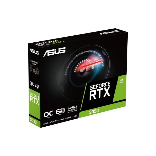 ASUS グラフィックボード RTX3050-O6G-LP-BRK NVIDIA GeForce RTX 3050 PCI Express Gen4 接続 【キャンセル不可・北海道沖縄離島配送不可】