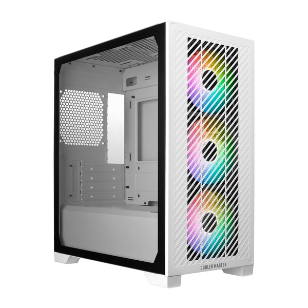 CoolerMaster フラットデザインPCケース ARGBファン3基搭載モデル 「Elite 301 White」 E301-WGNN-S00 ホワイト 白 MicroATXケース【キャンセル不可・北海道沖縄離島配送不可】