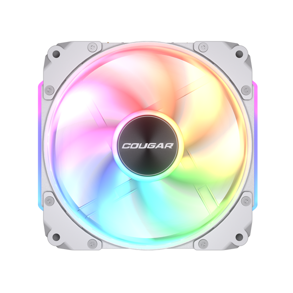 Cougar ケースファン12㎝ CF-APR12HW-RGB (Apolar 120 ARGB White)【キャンセル不可・北海道沖縄離島配送不可】