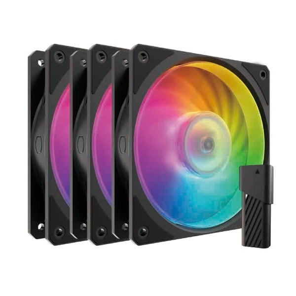 CoolerMaster ケースファンMFZ-M2DN-243P2-R1 (Mobius 120P ARGB 3-Pack Fan Kit) 120mmファン3個セット ブラック 【キャンセル不可・北海道沖縄離島配送不可】 -お取り寄せ-