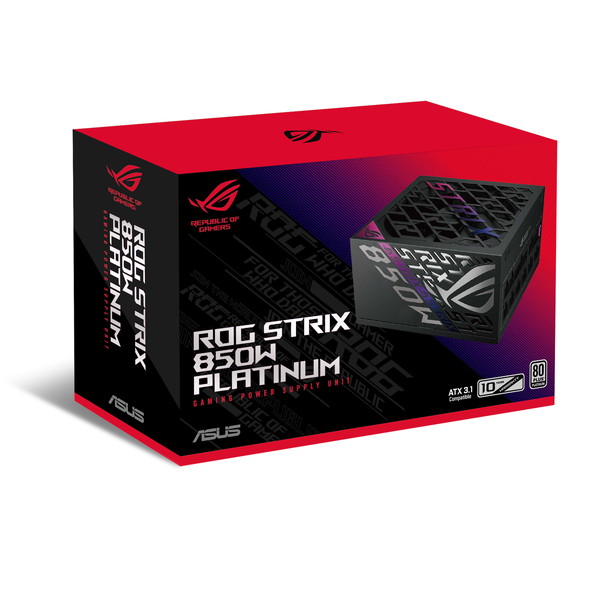 ASUS PC電源 ROG-STRIX-850P-GAMING 80PLUS Platinum 認証 ATX3.1 対応 【キャンセル不可・北海道沖縄離島配送不可】