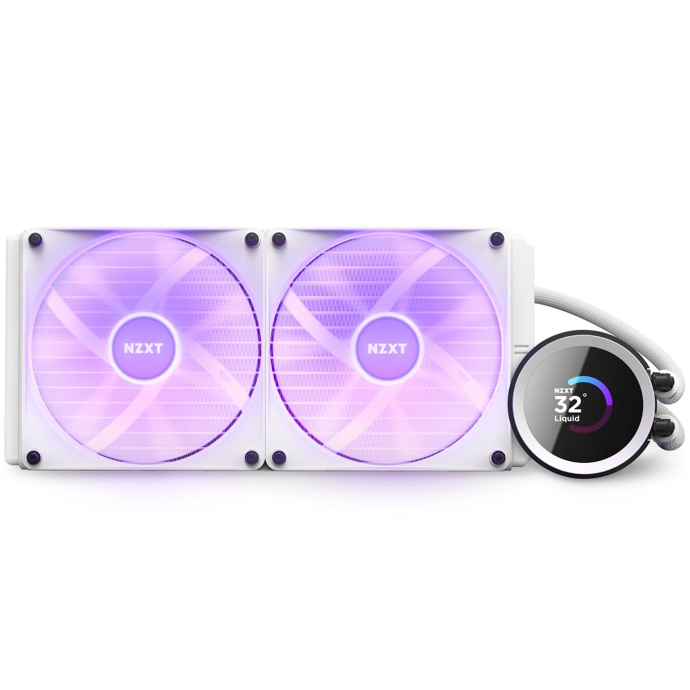 NZXT KRAKEN (BASE) RGB serise 水冷CPUクーラー RL-KR280-W1 ホワイト【キャンセル不可・北海道沖縄離島配送不可】