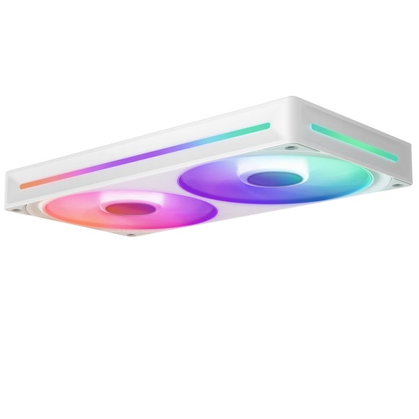 NZXT 新機軸 ケースファン シングルフレームファン F240 RGB CORE 240mm 2400RPM RF-U24HF-W1 ホワイト 白【キャンセル不可・北海道沖縄離島配送不可】