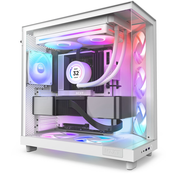 NZXT 新機軸 ケースファン シングルフレームファン F280 RGB CORE 280mm 2000RPM RF-U28HF-W1 ホワイト 白【キャンセル不可・北海道沖縄離島配送不可】