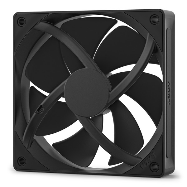 NZXT ケースファン 静圧モデル F120P(2024) 120mm PWM 500～2000rpm RF-P12SF-B2 ブラック 黒【キャンセル不可・北海道沖縄離島配送不可】