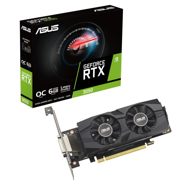 ASUS グラフィックボード RTX3050-O6G-LP-BRK NVIDIA GeForce RTX 3050 PCI Express Gen4 接続 【キャンセル不可・北海道沖縄離島配送不可】