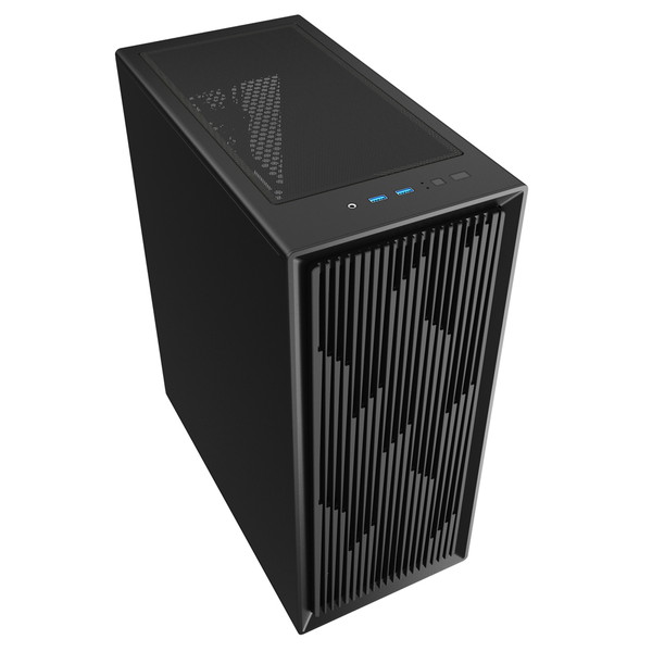 Sharkoon PCケース SHA-VK2-BK ミドルタワー ベースモデル ATX Micro-ATX Mini-ITX 対応  ブラック 【キャンセル不可・北海道沖縄離島配送不可】