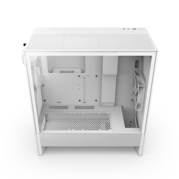 NZXT ミドルタワー PCケース H5 Flow (2024) CC-H52FW-01 120mmファンx2 標準搭載 ホワイト 【キャンセル不可・北海道沖縄離島配送不可】