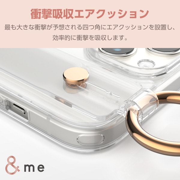 ELECOM エレコム PM-A23AHVHBCR iPhone 15 ﾊｲﾌﾞﾘｯﾄﾞｹｰｽ ﾊﾝﾄﾞﾊﾞﾝﾄﾞ &Me ｸﾘｱﾊﾞﾝﾄﾞ ｽﾄﾗｯﾌﾟｼｰﾄ付属 ｸﾘｱ【キャンセル不可・北海道沖縄離島配送不可】