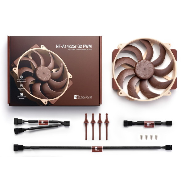 NOCTUA ケースファン 次世代ラウンドフレーム 140mm フラッグシップモデル NF-A14X25r G2 PWM【キャンセル不可・北海道沖縄離島配送不可】