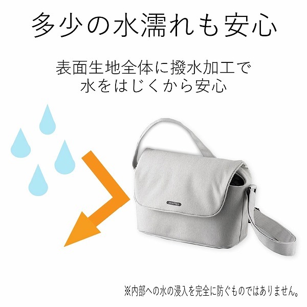 ELECOM エレコム DGB-S031GY 一眼ｶﾒﾗﾊﾞｯｸﾞ ｶｼﾞｭｱﾙﾀｲﾌﾟ ｸﾞﾚｰ 【キャンセル不可・北海道沖縄離島配送不可】