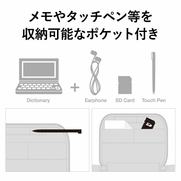 ELECOM エレコム DJC-022LBK 電子辞書ｹｰｽ ﾌﾙｶﾊﾞｰﾀｲﾌﾟ Lｻｲｽﾞ ﾌﾞﾗｯｸ 【キャンセル不可・北海道沖縄離島配送不可】