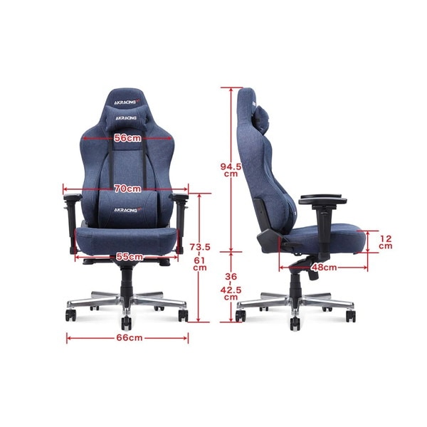 ゲーミングチェア AKRacing Premium オフィスチェア デニムモデル Premium Denim AKR-PREMIUM-DENIM 4549584360705-ds メーカー直送【代引・日時指定・キャンセル不可・北海道沖縄離島配送不可】