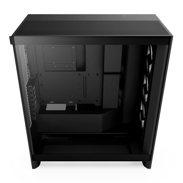 NZXT ミドルタワーPCケース H7FLOW RGB CM-H72FB-R1 ブラック 黒【キャンセル不可・北海道沖縄離島配送不可】