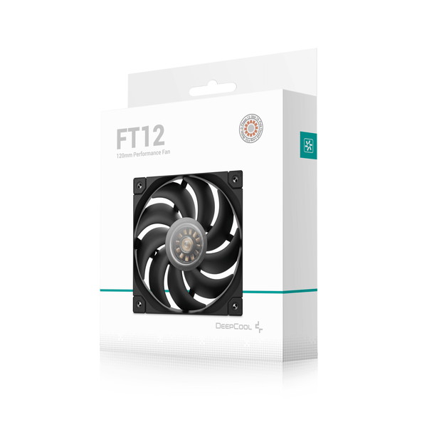 DeepCool ケースファン R-FT12-BKWPN1-G FT12 ブラック 120mmファン FDB搭載 PWM制御 強化コンポジット素材採用 防塵ダンパー搭載 【キャンセル不可・北海道沖縄離島配送不可】