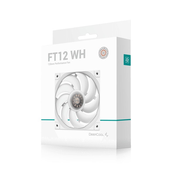 DeepCool ケースファン R-FT12-WHWPN1-G FT12 ホワイト 120mmファン FDB搭載 PWM制御 強化コンポジット素材採用 防塵ダンパー搭載 【キャンセル不可・北海道沖縄離島配送不可】