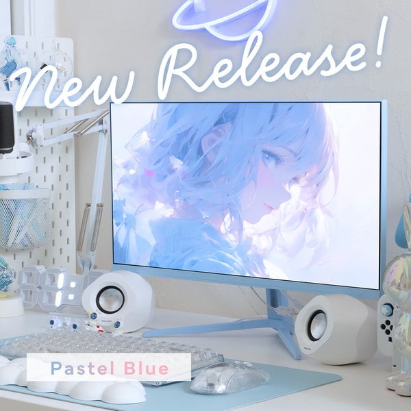 ゲーミングモニター Pixio PX248 Wave / Pastel Blue PX248WAVEB-O 23.8インチ FHD 200Hz 1920x1080p 入力端子:HDMIx1/DPx1 液晶ディスプレイ Hamee株式会社 【キャンセル不可・北海道沖縄離島配送不可】