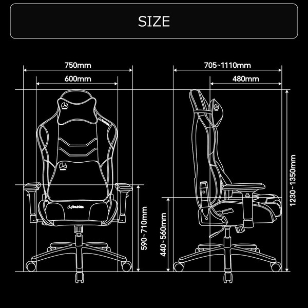 Bauhutte バウヒュッテ ゲーミングチェア ブルー G-570-BU 【代引・日時指定・キャンセル不可・北海道沖縄離島配送不可】 -メーカー直送- ※メーカー在庫残りわずか