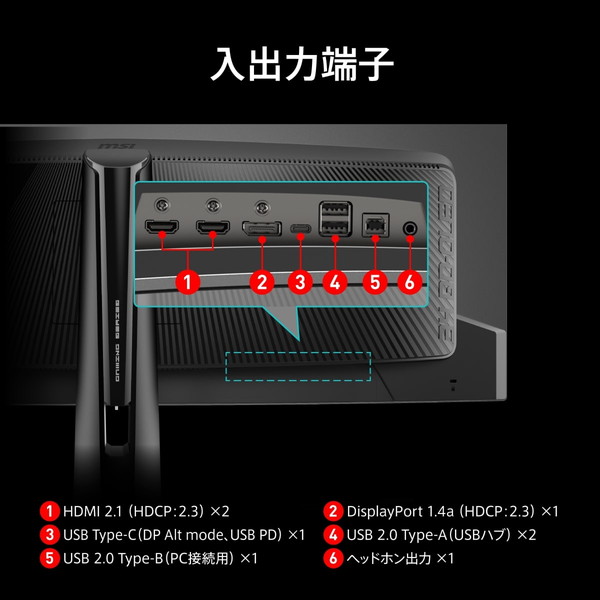 QD-OLEDパネルを搭載し、圧倒的な映像美を体験できる湾曲ウルトラワイドモニター MSI MPG 341CQPX QD-OLED 34.18インチ UWQHD(3440×1440) 240Hz 0.03ms(GTG) QD-OLEDパネル 量子ドット AIビジョン ハードウェアブルーライトカット DisplayHDR True Black 400 Adaptive-Sync USB Type-C PD(98W) ディスプレイ