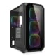 Sharkoon ミドルタワー PCケース AK5G RGB Black SHA-AK5G-RGB-BK 強化ガラスパネル 120mm ARGBファン×4 標準搭載 ATX mini-ITX micro ATX 対応 ブラック 【キャンセル不可・北海道沖縄離島配送不可】