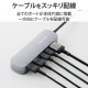 ELECOM エレコム DST-C18SV Type-C ﾄﾞｯｷﾝｸﾞｽﾃｰｼｮﾝ ｱﾙﾐﾎﾞﾃﾞｨ 固定用ｽﾀﾝﾄﾞ付き USB-A×2 HDMI×1 USB-C×2 ｼﾙﾊﾞｰ【キャンセル不可・北海道沖縄離島配送不可】