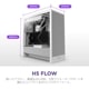 NZXT ミドルタワー PCケース H5 Flow (2024) CC-H52FB-01 120mmファンx2 標準搭載 ブラック 【キャンセル不可・北海道沖縄離島配送不可】