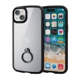 ELECOM エレコム PM-A23BTSLFCRBK iPhone 15 Plus ﾊｲﾌﾞﾘｯﾄﾞｹｰｽ TOUGH SLIM LITE ﾌﾚｰﾑｶﾗｰ 背面ｸﾘｱ ﾘﾝｸﾞ付き ｽﾄﾗｯﾌﾟｼｰﾄ付属 ﾌﾞﾗｯｸ【キャンセル不可・北海道沖縄離島配送不可】