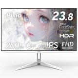 ゲーミングモニター Pixio PX248 Wave / White PX248WAVEW-O 23.8インチ FHD 200Hz 1920x1080p 入力端子:HDMIx1/DPx1 液晶ディスプレイ Hamee株式会社 【キャンセル不可・北海道沖縄離島配送不可】