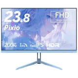 ゲーミングモニター Pixio PX248 Wave / Pastel Blue PX248WAVEB-O 23.8インチ FHD 200Hz 1920x1080p 入力端子:HDMIx1/DPx1 液晶ディスプレイ Hamee株式会社 【キャンセル不可・北海道沖縄離島配送不可】